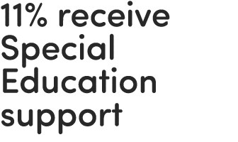 11% receive Special Education support