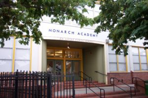 Entryway of Aspire Monarch Academy
