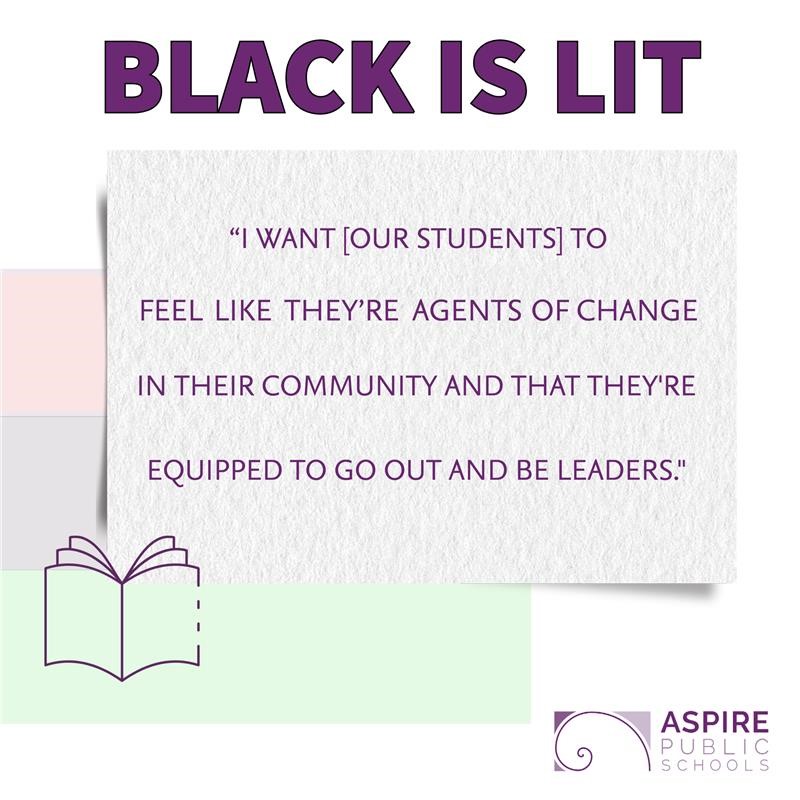 quote graphic regarding black is lit program