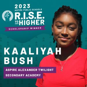 Headshot of R.I.S.E. scholarship winner Kaaliyah Bush