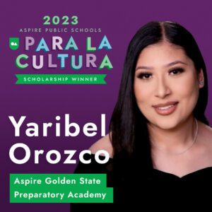 Headshot of PLC winner Yaribel Orozco