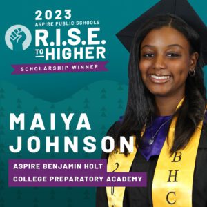Headshot of R.I.S.E. scholarship winner Maiya Johnson