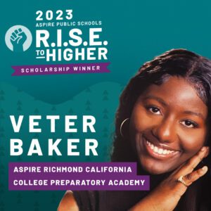 Headshot of R.I.S.E. scholarship winner Veter Baker