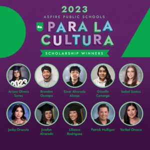 Headshots of 2023 Para la Cultura scholarship winners
