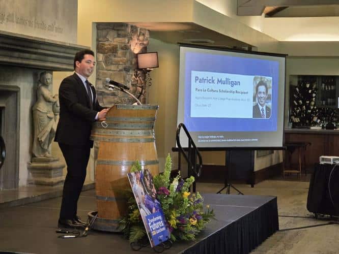 Lodi native Patrick Mulligan told more than two dozen Aspire Academy graduates Thursday that the road ahead would be both exciting and daunting, and that they should always remember where they are in life. Mulligan was the guest speaker at Aspire's third annual Transforming Futures Scholarship Luncheon, held at Appellation Lodi — Wine & Roses Resort and Spa. Wes Bowers/News-Sentinel